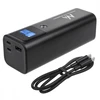 Mobilna „Maclean“ mobilioji išorinė baterija, 24600 mAh, maitinimo šaltinis (PD) 140 W, greitas/greitas/super įkrovimas, 88,56 Wh, 2 x C tipo, USB, MCE335