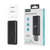 Powerbank Choetech B654 10000mAh 22.5W USB-A / USB-C / micro USB su built-in USB-C / Lightning kabelis – Juodos spalvos