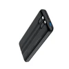 Powerbank Choetech B654 10000mAh 22.5W USB-A / USB-C / micro USB su built-in USB-C / Lightning kabelis – Juodos spalvos