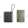 PowerBank Energea Integra Mini 35 10000mAh kabelis USB-C PD35W pilkos spalvos