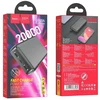 Išorinė baterija Power Bank Hoco J100A 2xUSB-A 20000mAh juodas