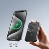 Powerbank Joyroom JR-W020 Mini 5000mAh USB-A USB-C inductive 20W – juodos spalvos + USB-C / USB-C cable