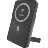 Powerbank magnetyczny Dudao K14S+ 10000mAh 22.5W USB-A + USB-C kompatybilny su MagSafe su podstawką - juoda