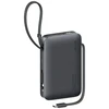 Powerbank USAMS XR Series CD228 10000mAh 20W + kabelis USB-C/Lightning juodos spalvos