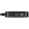 Powerbank USAMS XR Series CD228 10000mAh 20W + kabelis USB-C/Lightning juodos spalvos