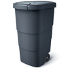 Prosperplast Plastikinis šiukšlių konteineris WHEELER, juodos sp., 110 l