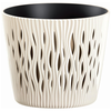 Prosperplast SANDY ROUND gėlių vazonas - kreminė skersmuo 22 cm