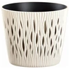 Vazonas SANDY ROUND su įdėklu 7,9 L D262xH222 mm kreminė sp. Prosperplast