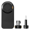 PULUZ kuprinės laikiklis sporto kameroms (įskaitant Osmo Action 5 Pro, Insta360 Ace Pro 2) (juodas)