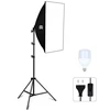 Puluz apšvietimo stovas foto studijai 50x70cm trikojis LED lemputė 1vnt