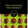 Pure Chocolate Pieniško šokolado triufeliai PURE su sūdytos karamelės kremo įdaru ir pekano riešutu, 110 g