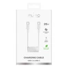 Puro 25W USB-C Spiral kabelis – USB-C 1m – baltos spalvos