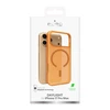 Puro „Daylight Magsafe“ suderinamas silikoninis dėklas, skirtas „iPhone 17 Pro Max“ – permatomos oranžinės spalvos
