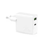 Puro Elektrik Apple Mini greito krovimo kelioninis kroviklis PURO USB-A - USB-C, su duomenų perdavimu, 25w, baltas / FCMTCUSBAC25WPDWHI