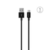 Puro Elektrik Puro Baltas USB-A USB-C Cable 1m - Juodas