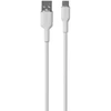 Puro Elektrik Puro Soft duomenų perdavimo ir įkrovimo kabelis | USB-A į USB-C | 18 W | 1,5 m | baltas