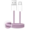 Puro Fabrik 2.0 duomenų perdavimo ir įkrovimo kabelis | USB-A į USB-C | 10 W | 1,5 m | rožinė