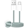 Puro Fabrik 2.0 duomenų perdavimo ir įkrovimo kabelis | USB-A į USB-C | 10 W | 1,5 m | žalias