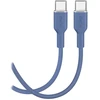 Puro ICON duomenų perdavimo ir įkrovimo kabelis | USB-C į USB-C | 1,5 m | mėlynas