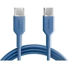 Puro ICON duomenų perdavimo ir įkrovimo kabelis | USB-C į USB-C | 1,5 m | mėlynas