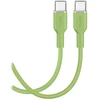Puro ICON duomenų perdavimo ir įkrovimo kabelis | USB-C į USB-C | 1,5 m | žalias