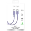 Puro ICON duomenų perdavimo ir įkrovimo kabelis | USB-C į USB-C | 1,5 m | purpurinė