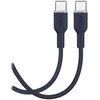 Puro ICON duomenų perdavimo ir įkrovimo kabelis | USB-C į USB-C | 1,5 m | mėlynas