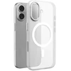 Puro „Lightfeel“ „iPhone 17“ dėklas, suderinamas su „MagSafe“ – skaidrus ir baltas