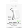 Puro Power Link 10 Plus 10000mAh Power Bank su Built-in USB-C Kabelis – baltos spalvos
