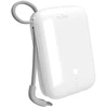 Puro Power Link 10 Plus 10000mAh Power Bank su Built-in USB-C Kabelis – baltos spalvos