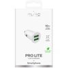 Puro Pro Lite automobilinis įkroviklis 2x USB-A 10W – baltos spalvos