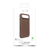 Puro Icon Mag Pro skysto silikoninio dėklo dėklas, skirtas iPhone 17 Air, suderinamas su MagSafe, su kameros apsauga ir aliuminio Mygtukai - rudas