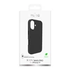 Puro Pure Icon Mag Pro Liquid Silicone dėklas skirtas Apple iPhone 17, MagSafe Compatible, with Camera Protection and Aluminum Mygtukai – juodos spalvos
