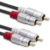 Qoltec Cable 2xRCA male / 2xRCA male | 2m | Juodas
