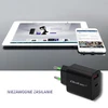 QOLTEC 51713 Charger 18W 5-12V 1.5-3A USB type C PD USB QC 3.0 Juodas