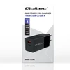 Įkroviklis - Qoltec 52382 GaN 100W PD USB Type-C ir A Juodas