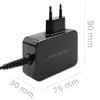 Įkroviklis - Qoltec 52386 GaN POWER PRO | 1xUSB-C | 65W | 5-20V | 3-3.25A | Juodas
