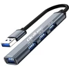 Centratorius adapteris USB 3.0 4in1 4x Qoltec