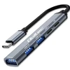 Qoltec 53790 Hub Adapteris USB-C 3.1 5in1 | USB-C PD| USB-C | 2x USB 2.0 | USB 3.0