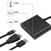 Qoltec 3-in-1 šakotuvas USB-C į USB 3.0 | HDMI | USB-C | 100W