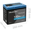 „Qoltec LiFePO4“ ličio-geležies-fosfato akumuliatorius | 12,8 V | 100 Ah | 1280 Wh | „Bluetooth“ | BMS
