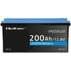 Qoltec LiFePO4 ličio geležies fosfato baterija | 12.8V | 200Ah | 2560Wh | BMS