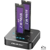 Qoltec Doko stotelė dysków SSD M.2 NVMe | PCIe | DUAL 2 x 8TB | USB-C 3.2 | 10Gb/s | klonowanie offline