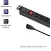 QOLTEC 53998 Apsauga nuo viršįtampių Qoltec skirta RACK 19 1U 10A PDU 8xIEC C13 2m