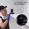 „Qoltec Precision“ skaitmeninis lazerinis atstumo matuoklis su elektroniniu nivelyru | su LCD ekranu | 120 m