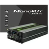 Qoltec Monolith įtampos keitiklis | 3000W | 6000W | 24V į 230V | gryna sinusinė banga | LCD