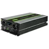 Qoltec Monolith įtampos keitiklis | 3000W | 6000W | 24V į 230V | gryna sinusinė banga | LCD