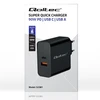 Įkroviklis - Qoltec 52381 90W PD 1xUSB-C 1xUSB Juodas