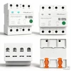 Qoltec Trójfazowy przekaźnik 63A na szynę DIN | 3P+N | Timer | Wi-Fi | Tuya | Smart Life | Amazon Alexa | 4P