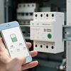 Qoltec Trójfazowy przekaźnik 63A na szynę DIN | 3P+N | Timer | Wi-Fi | Tuya | Smart Life | Amazon Alexa | 4P